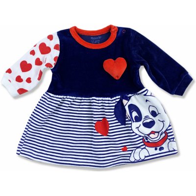 Miniworld Semišové šaty pro miminka Pejsek – Zboží Mobilmania