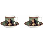 Easy Life porcelánové šálky a podšálky na espresso Mona Lisa 2x 75 ml – Sleviste.cz