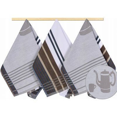 Brotex Kuchyňská utěrka 50 x 70 cm šedá konvička – Sleviste.cz