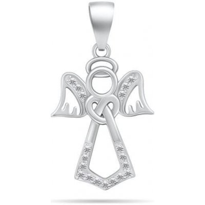 Brilio Silver Módní stříbrný přívěsek anděl PENT113 – Zboží Dáma