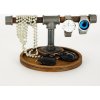 Aberto Design Jewellery Stand Organizer BORURAF268 Walnut Silver