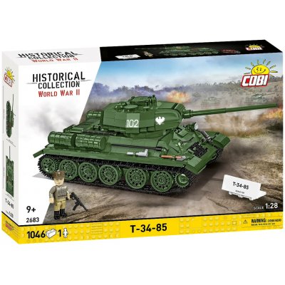 COBI 2683 World War II Ruský střední tank T-34-85 1:28 – Hledejceny.cz