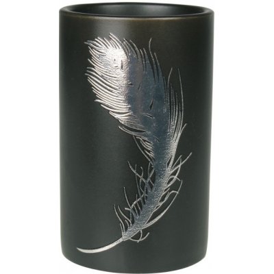 Mybesthome kalíšek na zubní kartáček PIUME černá UNI-426895 – Zboží Dáma