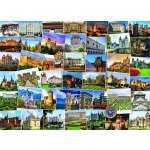 EuroGraphics Světoběžník Hrady a zámky 1000 dílků – Zboží Dáma