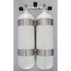 Potápěčské lahve Vítkovice Cylinders Dvojče 2x10 L 300 Bar DIR skruže manifold