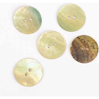 Kulatý knoflík Drops Ø 20 mm perleťový zelený