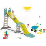 Smoby Set detská šmykľavka Toboggan Super Megagliss 2v1 +fúrik set s vedierkom SM310260-18 – Hledejceny.cz