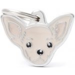 MF CREAM CHIHUAHUA gravírovateľný přívěsek 2,2x3cm – Sleviste.cz