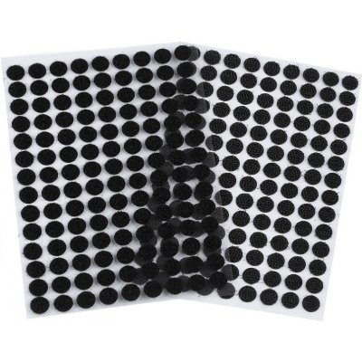 Suchý zip samolepicí kolečka Ø10 mm Barva: černá – Zboží Mobilmania