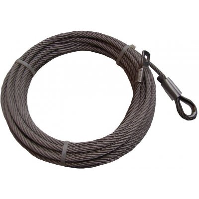 Vázací-technika.cz Nerezové lano do navijáku 5 mm s očnicí, 30 m | Zboží Auto