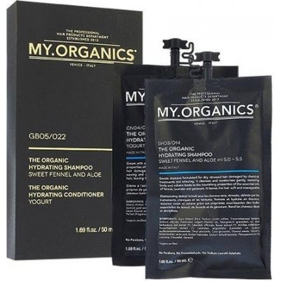 My. Organics The Organic Hydrating šampon 50 ml + kondicionér 50 ml dárková sada – Zboží Mobilmania