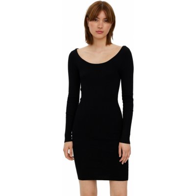 Vero Moda dámské šaty VM Glory Slim Fit 10268007 Black – Zboží Mobilmania