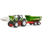 Bruder 3452 ROADMAX Traktor s čelním nakladačem a vozem – Hledejceny.cz