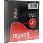 Maxell DVD-R 4,7GB 16x, slim case, 1ks (FA35037744) – Zboží Živě