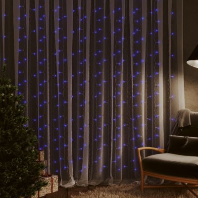 Prolenta Maison Exclusive Světelný závěs 3 x 3 m 300 LED diod modré světlo 8 funkcí