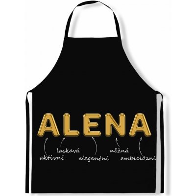 Impar Zástěra Ženská jména Gold Alena – Hledejceny.cz
