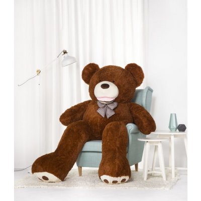 PAFEN XXL MEDVÍDEK TEDDY BEAR CUSHION zvíře BEAR FABRIC AMIGO 190 BROWN