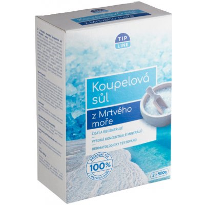 Tip Line koupelová sůl z Mrtvého moře 2 x 500 g – Zbozi.Blesk.cz