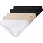 esmara Dámské kalhotky, 5 kusů (XS (32/34), černá/bílá/tělová) – Zboží Mobilmania