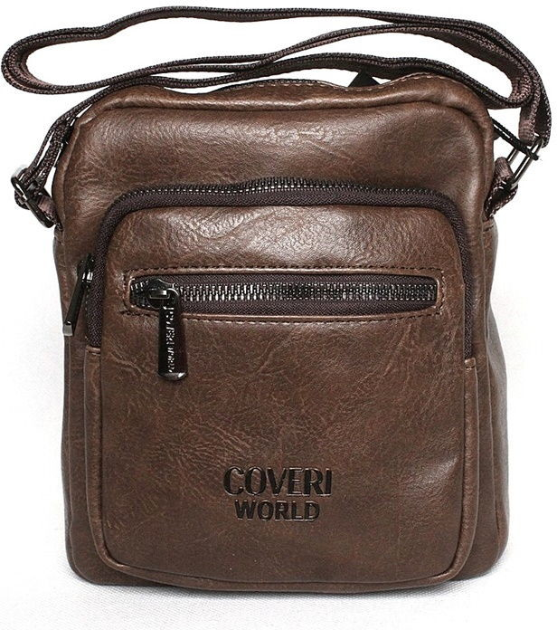 Coveri World CW2180 Hnědá pevnější crossbody taška