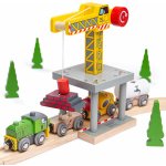 Bigjigs Dřevěné vláčkodráhy Velký jeřáb – Zboží Dáma