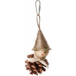 JK ANIMALS, Dřevěná hračka se šiškou, 12 cm – Zboží Dáma