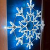 Vánoční osvětlení decoLED LED světelný motiv vločka ledově bílá pr. 85 cm