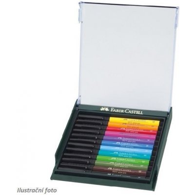 Faber-Castell 6742 Pitt Artist Pen Brush sada základní barvy 12 ks – Zboží Mobilmania