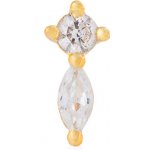 Franco bene Mini piercingová náušnice pozlacená 2138 – Zboží Dáma