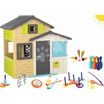 Smoby Set domeček Přátel se sportovními hrami Friends House Evo Playhouse se zmrzlinou – Hledejceny.cz
