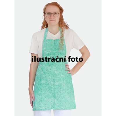 Artep Dámská zástěra s laclem šlová tmavý potisk – Sleviste.cz