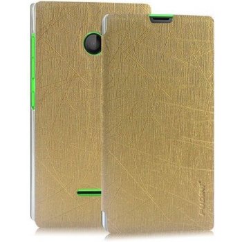 Pouzdro Pudini Sharp Yusi Microsoft Lumia 435 Lumia 435 Dual Sim zlaté