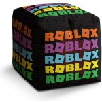 Sablio Taburet Cube ROBLOX Barevný text: 40x40x40 cm – Hledejceny.cz