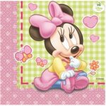 Procos Minnie Baby ubrousky žluto růžové 20ks 33x33 – Zboží Dáma