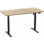 VCM Výškově nastavitelný stůl E-Lona 110x50, dub medový – Hledejceny.cz