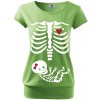 Těhotenské a kojící tričko Bezvatriko tričko Kostřička děvčátko zelená