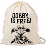 CurePink bavlněnný gym Harry Potter Dobby Is Free černá bavlna – Hledejceny.cz