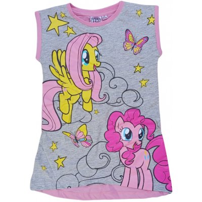 TV Mania Dívčí noční košile MY LITTLE PONY s motýly šedá – Sleviste.cz