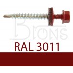 Klimas Wkręt-met Farmářský šroub TEX 4,8 x 55 vínově červený RAL 3011 – Hledejceny.cz