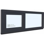 KNIPPING Plastové okno - 70 AD, 1500x500 mm, FIX/S, antracit Sklo: čiré, Barva, imitace: antracit/bílá (jednostranně) – Hledejceny.cz