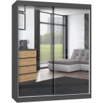 TP Living IGA se zrcadlem 160 cm antracitový dub Artisan – Sleviste.cz