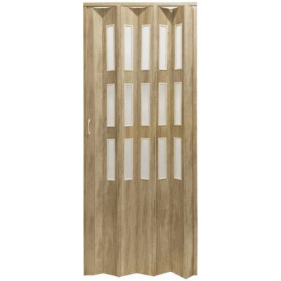 Matrix Shrnovací dveře prosklené KDD3498720 dub sonoma 87 x 200 cm – Zboží Mobilmania