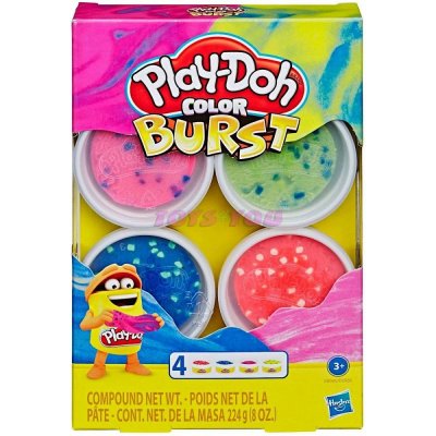 Play-Doh Barevné balení modelíny růžová modrá žlutá červená Hasbro E8060 – Zbozi.Blesk.cz