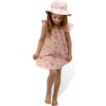 ESITO Dívčí mušelínové šaty Flower pink – Zboží Dáma