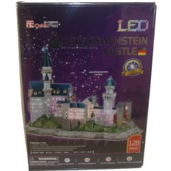 3D puzzle CubicFun 3D puzzle svítící zámek Neuschwanstein 149 ks