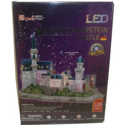 CubicFun 3D puzzle svítící zámek Neuschwanstein 149 ks – Hledejceny.cz