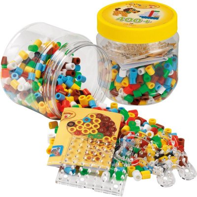 Hama zažehlovací korálky - MAXI Tuba, 400ks Set A + 2 podložky – Zboží Dáma