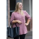 Figo Dlouhá košile JANA Červená – Zboží Mobilmania