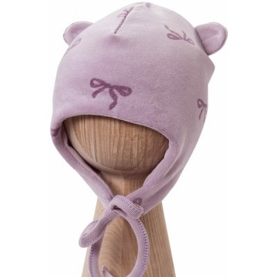 Eevi Dětská velurová čepice LITTLE JOY fialová – Hledejceny.cz