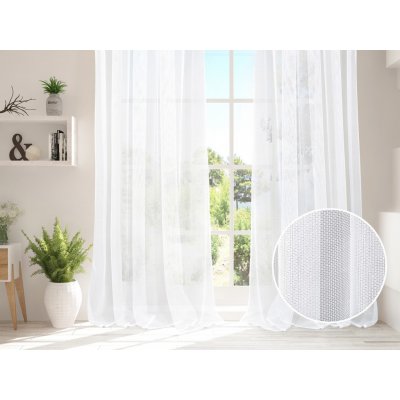 Žakárová záclona - síť - vzor 49923 - 100 cm – Zboží Mobilmania